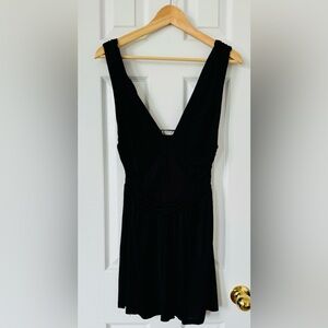 Free People Black Silk Dress